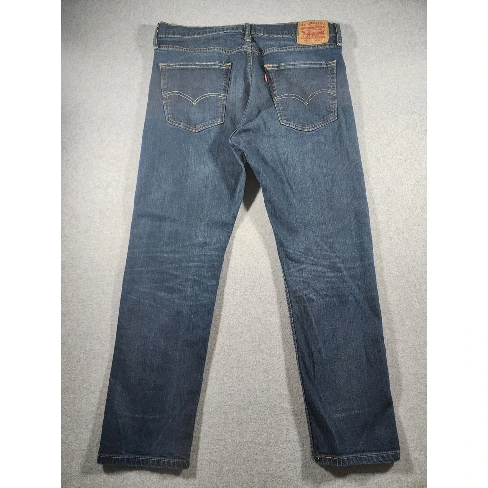 Levis 502 Men's Denim Jeans, 36x32(30), Straight Leg, Relaxed Fit, Dark Wash
